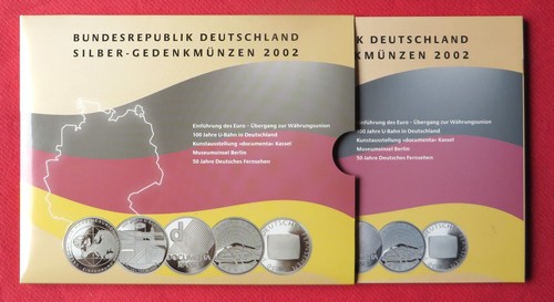 Brd gedenkmünzen set 2002 - gedenkmünzen-set, 5