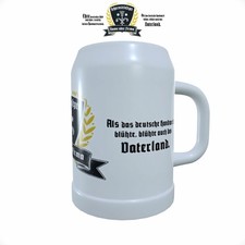 Bierkrug mit Zunftzeichen für