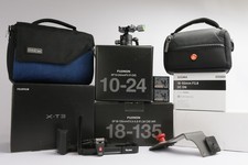 FUJIFILM Fuji X-T3 + 4 Objektive  + 2 Akkus + L-Winkel + 2 Taschen +Zubehörpaket