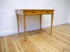Biedermeier Schreibtisch Birke Doppelfassade Echtleder 1820 frisch restauriert