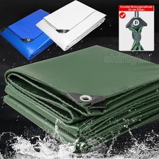 320g Abdeckplane Gewebeplane Plane Schutzplane Bootsplane mit Ösen Holzplane