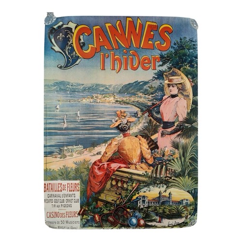 Vintage plakat cannes hiver - vintage,