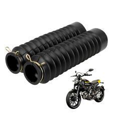 2x Gabel Faltenbälge Faltenbalg Gummibalg Gabelschützer Satz Motorrad Schutz
