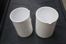 2 Stk PTFE Becher 500ml + 600ml Messbecher säure- und laugenbeständiges Labor