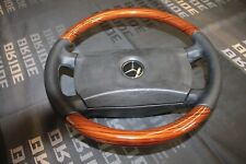 LENKRAD HOLZ MERCEDES W124 W126 W107 W201 W129 G-MODELL ZEBRANO HOLZ #1136 (S10)