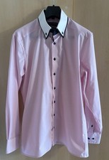 Finshley & Harding Herren Hemd Größe L (41-42) Modern Fit Rosa
