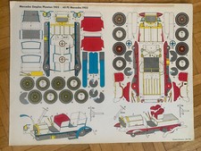 Modellbaubogen  Mercedes