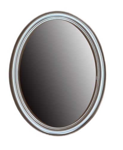 Wandspiegel gold oval mit