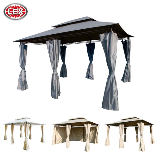 Xxl metall pavillon doppeldach - pavillon,