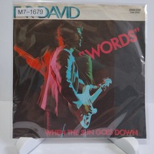 F R David - Words, 7" Vinyl