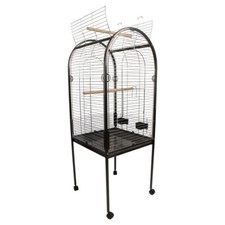 Duvo+ Papageienkäfig Junior Xxlight 55x55x130 cm chrom für 1 Papagei