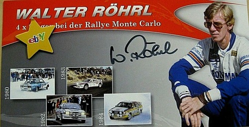 Rallye autogrammkarte flyer - ,