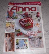 Anna 6/2015 Heft + Arbeitsbogen DIY Sommer-Projekte Häkeln Nähen Ajour-Stickerei
