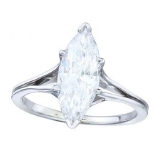 Navette Cut Diamond Ring 1.58