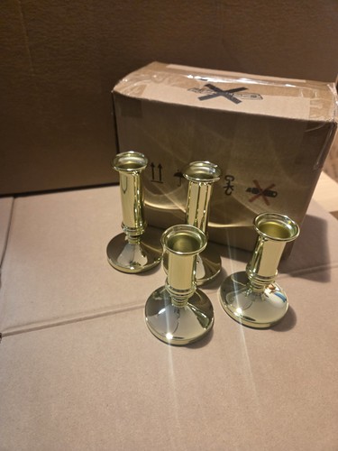 4er set stabkerzenhalter - x,