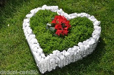 Herz Gitter 42x42x10cm Pflanzenschale Grabschmuck Grabgestaltung Grabschmuck NEU
