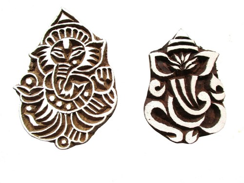Holzstempel ganesha - holzstempel,