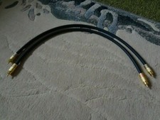 2 x 0,5m Viablue NF- S1 Silver Quattro analoges Cinch Kabel