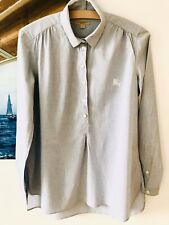 ? Orig. Burberry edle Tunika Bluse Gr. XS hellblau gestreift wNEU ?