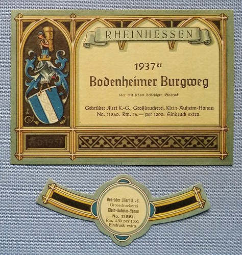 Altes weinetikett - altes,