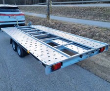 Trailer Autotransporter Anhänger 2700kg mit Kippfunktion & Seilwinde Rampe KFZ