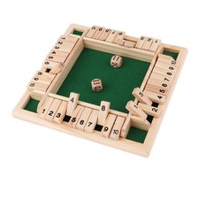 Shut The Box - 10 Nummer - für 1-4 Personen- Holz Würfel Brettspiel