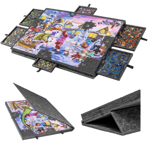 Puzzletisch mit schubladen - mit,