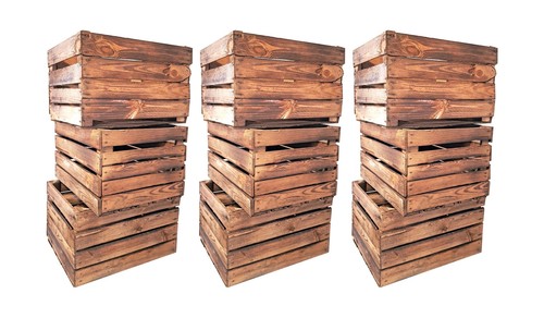 Kisten used look geflammt - kisten,