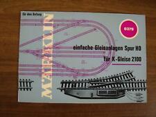 Märklin 0379 Katalog einfache Gleisanlagen Spur H0 für K-Gleise 2100