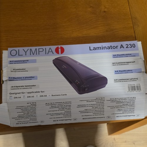 Olympia laminator 230 - laminator, a