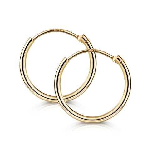 Creolen echt gold 585 ohrringe - creolen,