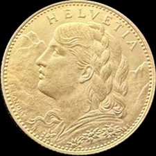 10 Schweizer Franken Vreneli