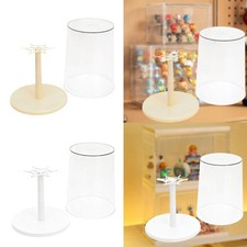 Drehbarer, transparenter Vitrinen-Tischaufsatz, moderne Vitrine mit Haken