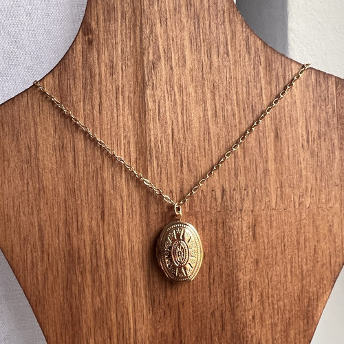 Vintage goldfarbene medaillon - vintage,