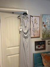 tfnc light gray chiffon long