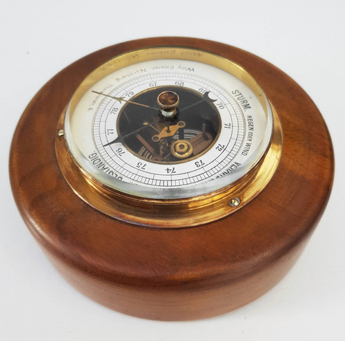 Barometer holz messing - barometer,