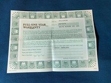 Rolex Zertifikat Garantie für
