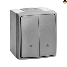 Miratic Jalousieschalter Aufputz Rolladenschalter Aufputz IP 55 Feuchtraum