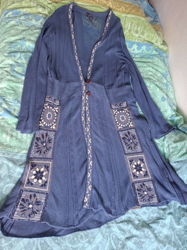 Zauberhafte strickjacke blau - zauberhafte,