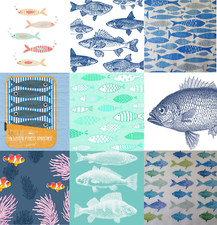 4 Servietten Fische Fisch Sardine Karpfen ~ verschiedene Motive zur Auswahl