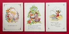 3 x Künstler Glückwunsch AK von LIESEL LAUTERBORN um 1940/50 Kinder   ( 135111