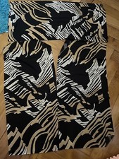 Stoffreste, schwarz-braun-beige, 3 Stück, 0,70 m x 0,31 m, Stoffreste