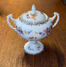 Beyer & Bock - Porzellan - Zuckerdose Deckeldose - antik -