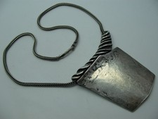 Collier Silber 925 Oly Burkhard & Monika Vintage Design Kette von ca. 1970