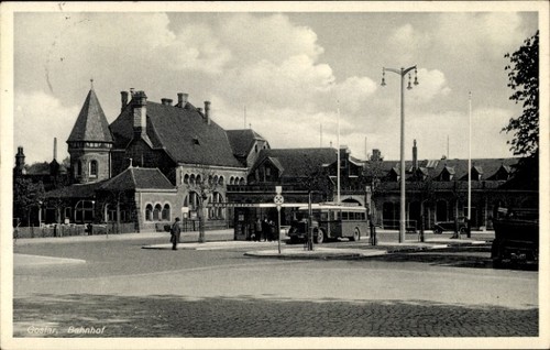 Goslar harz bahnhof - ak, harz,