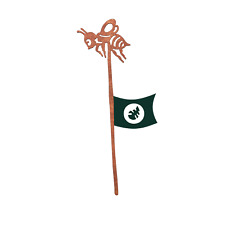 Gartenstecker in Rost & Silber