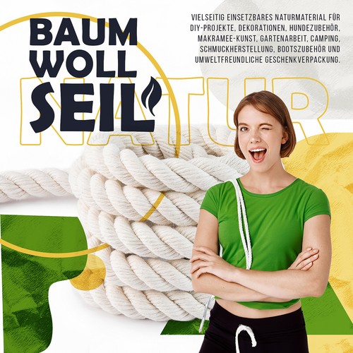 Baumwollseil makrameegarn bis - makrameegarn,