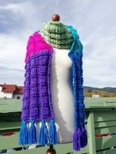 Schal * Strickschal * Wollschal * handgestrick * Boho * Hippie * Handarbeit 