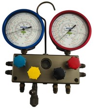 Refco M4-3-DELUXE-DS-SUPER-CCL-CA 4681041 4-way Manifold Lbs BAR R22 R404A R134A