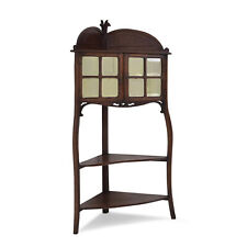 ANTIK! Kleiner Eckschrank restauriert Jugendstil um 1920 Eiche Eckregal